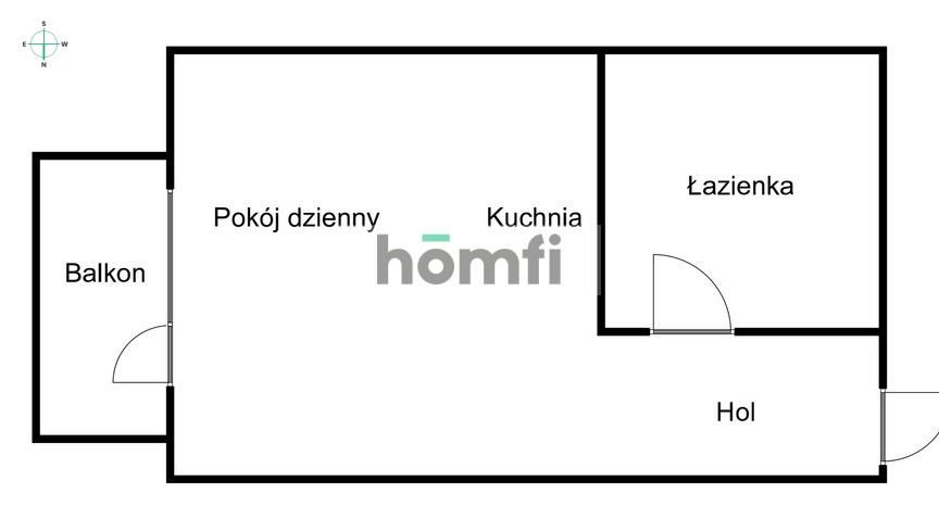 Studio z balkonem | Mateczny | Klimatyzacja - Mieszkanie - Wynajem - Kraków, Podgórze