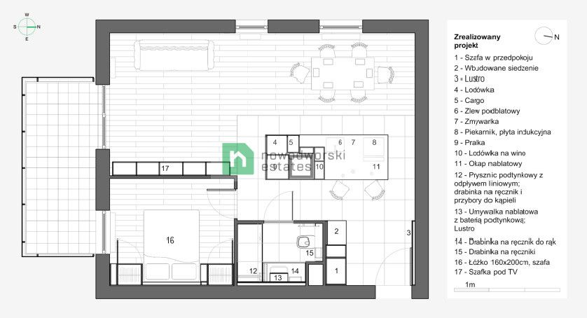 60m2 with balcony near Metro Rondo Daszynskiego - Apartment - Sale - Warszawa, Wola