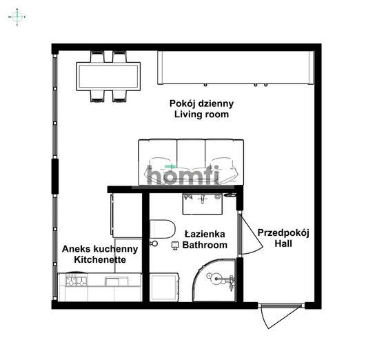 Kawalerka 26 m2 od zaraz - Mieszkanie - Wynajem - Oławski, Jelcz-Laskowice