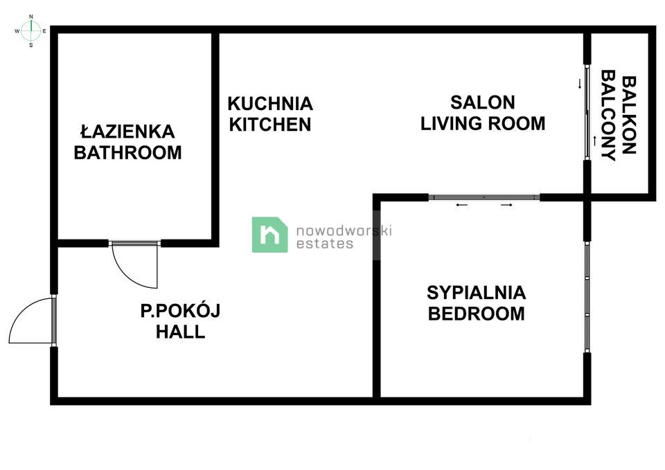 Nowe mieszkanie z balkonem do wynajęcia - Wrocław / Księcia Witolda - Mieszkanie - Wynajem - Wrocław, Śródmieście / Nadodrze