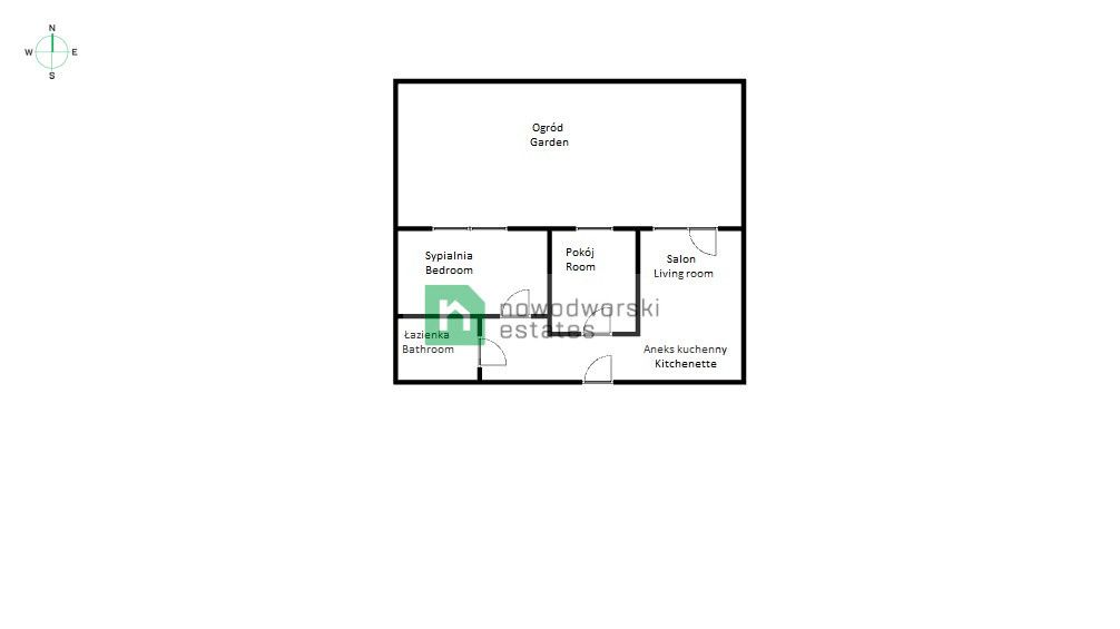 3-pokojowe mieszkanie z ogrodem ul. Kajdasza 2800 zł - Mieszkanie - Wynajem - Wrocław, Krzyki / Jagodno