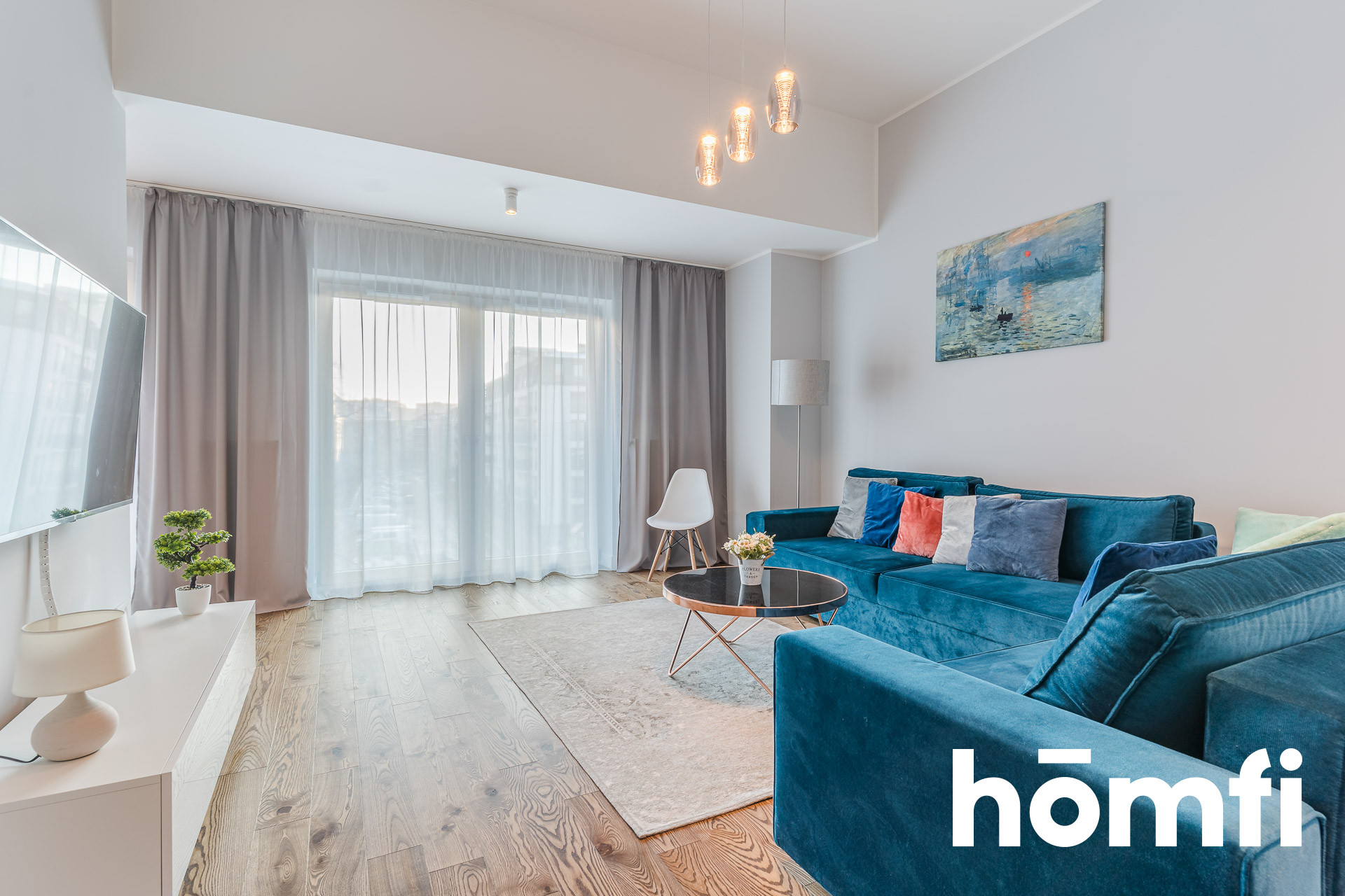 Przestronna kawalerka z wysokim sufitem, Riverview - Mieszkanie - Wynajem - Gdańsk, Śródmieście