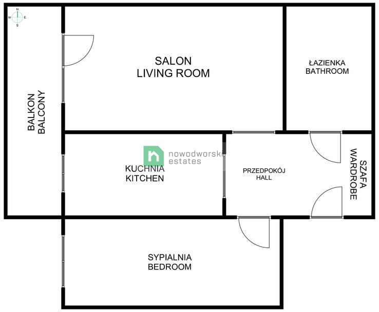 Wyposażone mieszkanie 2 pok 50,32 m2 Dywizjonu 303 Czyżyny - Mieszkanie - Sprzedaż - Kraków, Nowa Huta / Czyżyny