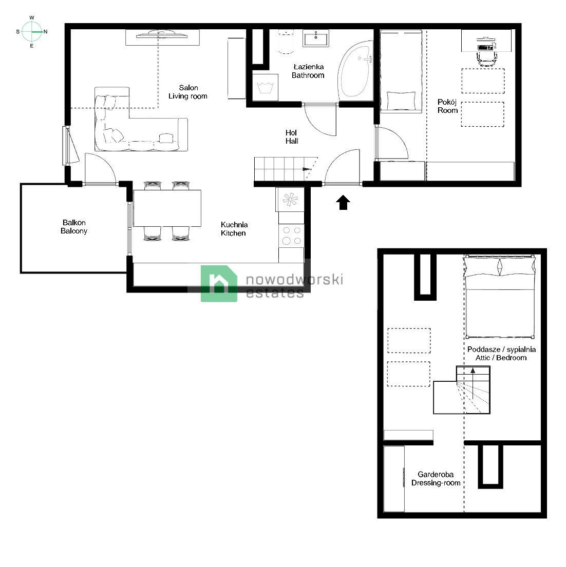 Przyjemne i komfortowe mieszkanie, 3 pokoje, balkon, komórka lokatorska, park - os. Szymanowskiego | Wieliczka - Mieszkanie - Sprzedaż - Wielicki, Wieliczka