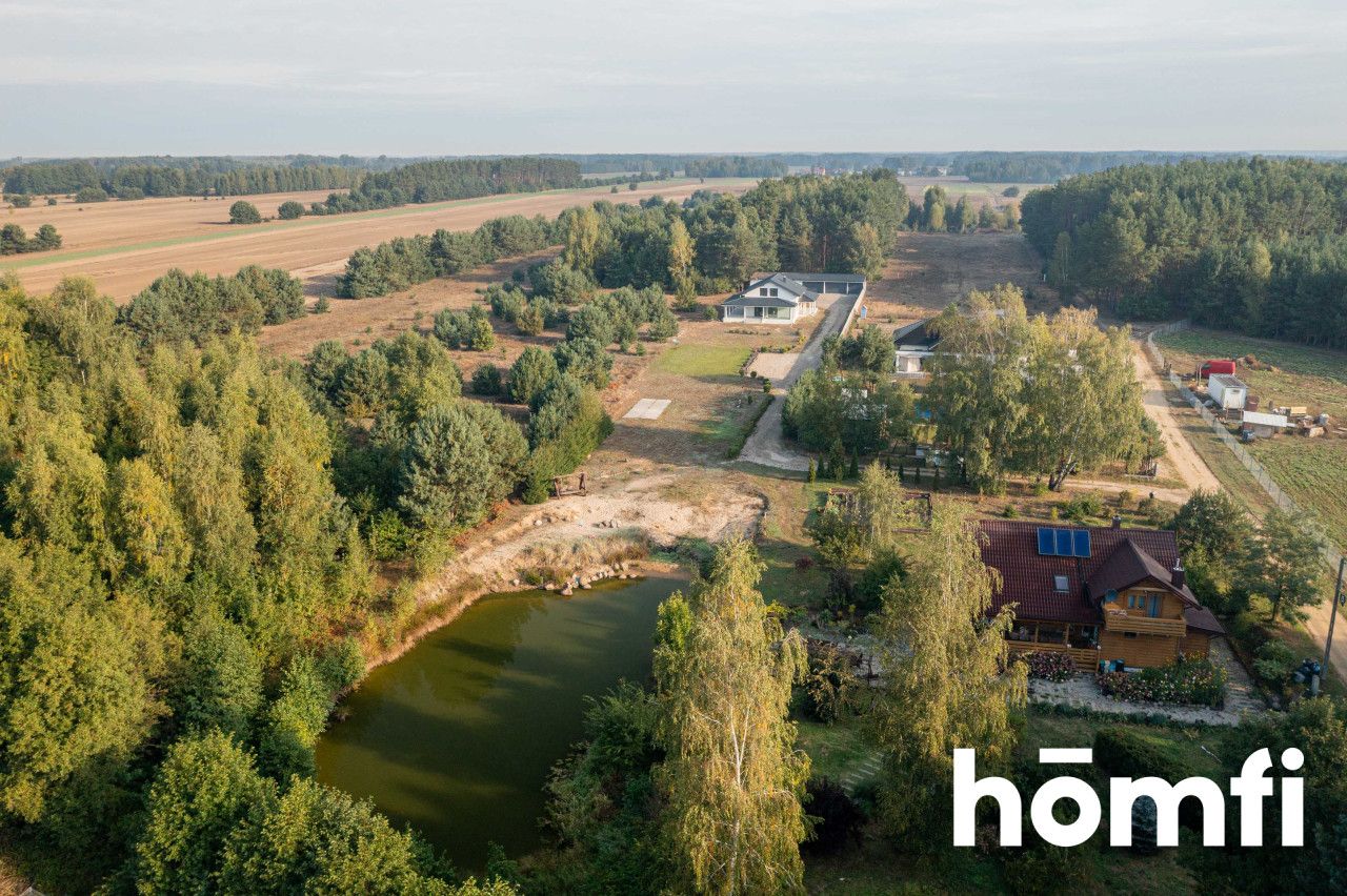 Nowoczesny dom przy lesie z prywatnym stawem | działka 4695 m² | 50 km od Warszawy - Dom - Sprzedaż - Wyszkowski, Wyszków