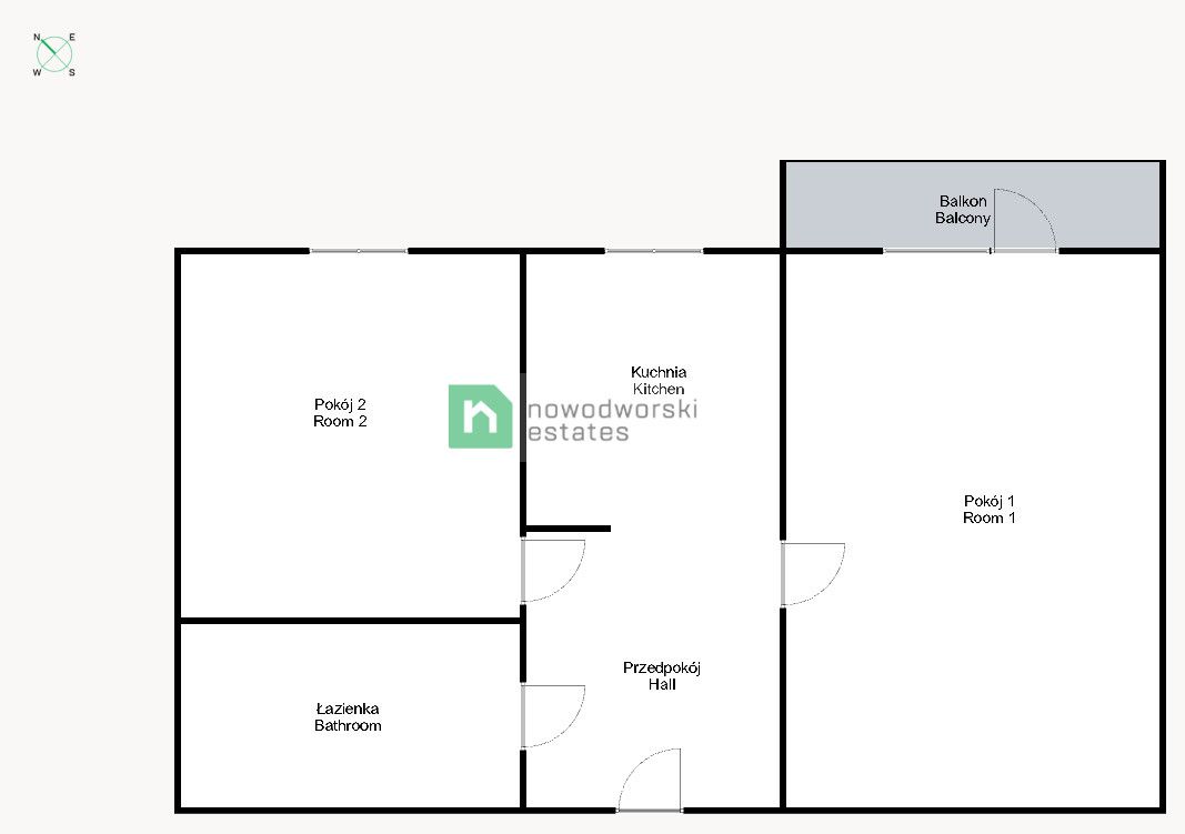 2-room scheduled flat at Wichrowa street - Krzyki - Apartment - Rent - Wrocław, Krzyki