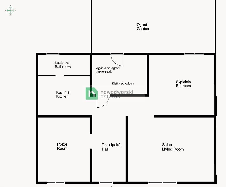 Mieszkanie 3 pokojowe z ogródkiem , wokół park. - Mieszkanie - Sprzedaż - Wrocław, Fabryczna / Pracze Odrzańskie