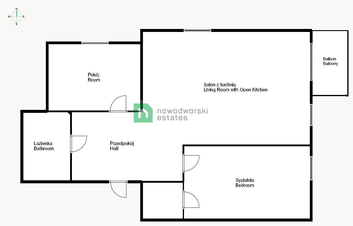 3-room apartment at Lubomierska street, Wrocław - Fabryczna - Stabłowice - Apartment - Rent - Wrocław, Fabryczna / Maślice