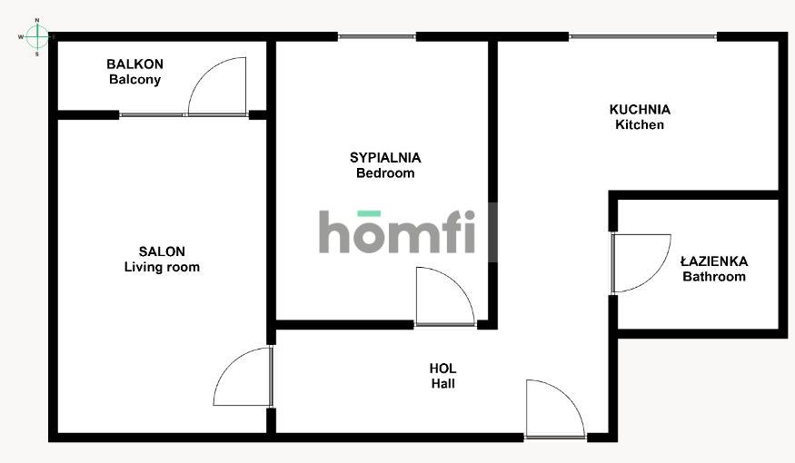 Przytulne mieszkanie z oddzielną kuchnią i balkonem - Mieszkanie - Wynajem - Kraków, Nowa Huta / Bieńczyce
