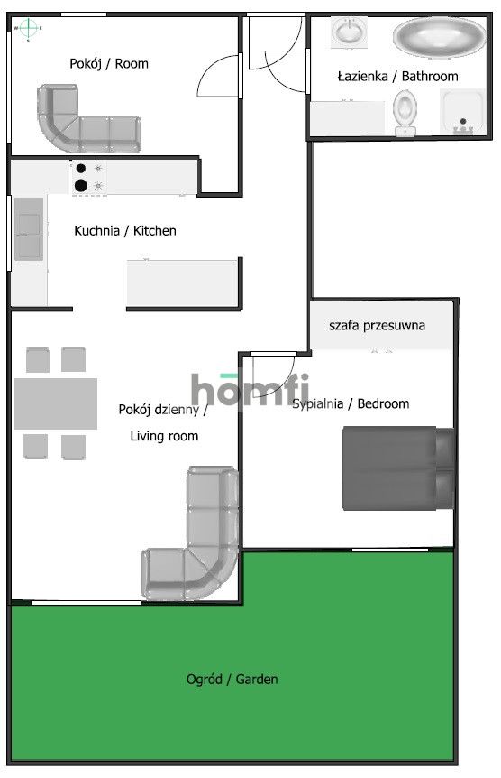 Three room flat 12 km from Gliwice. - Apartment - Rent - Gliwicki, Gierałtowice / Paniówki