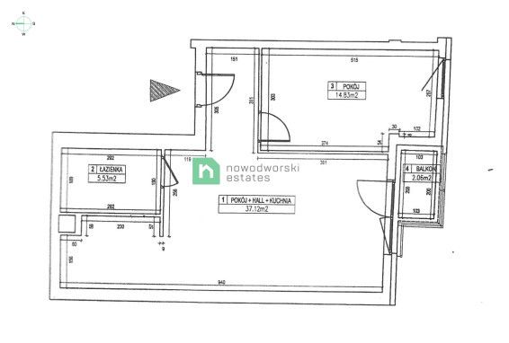 Jedności Narodowej | 2 pokoje + balkon - Mieszkanie - Wynajem - Wrocław, Śródmieście