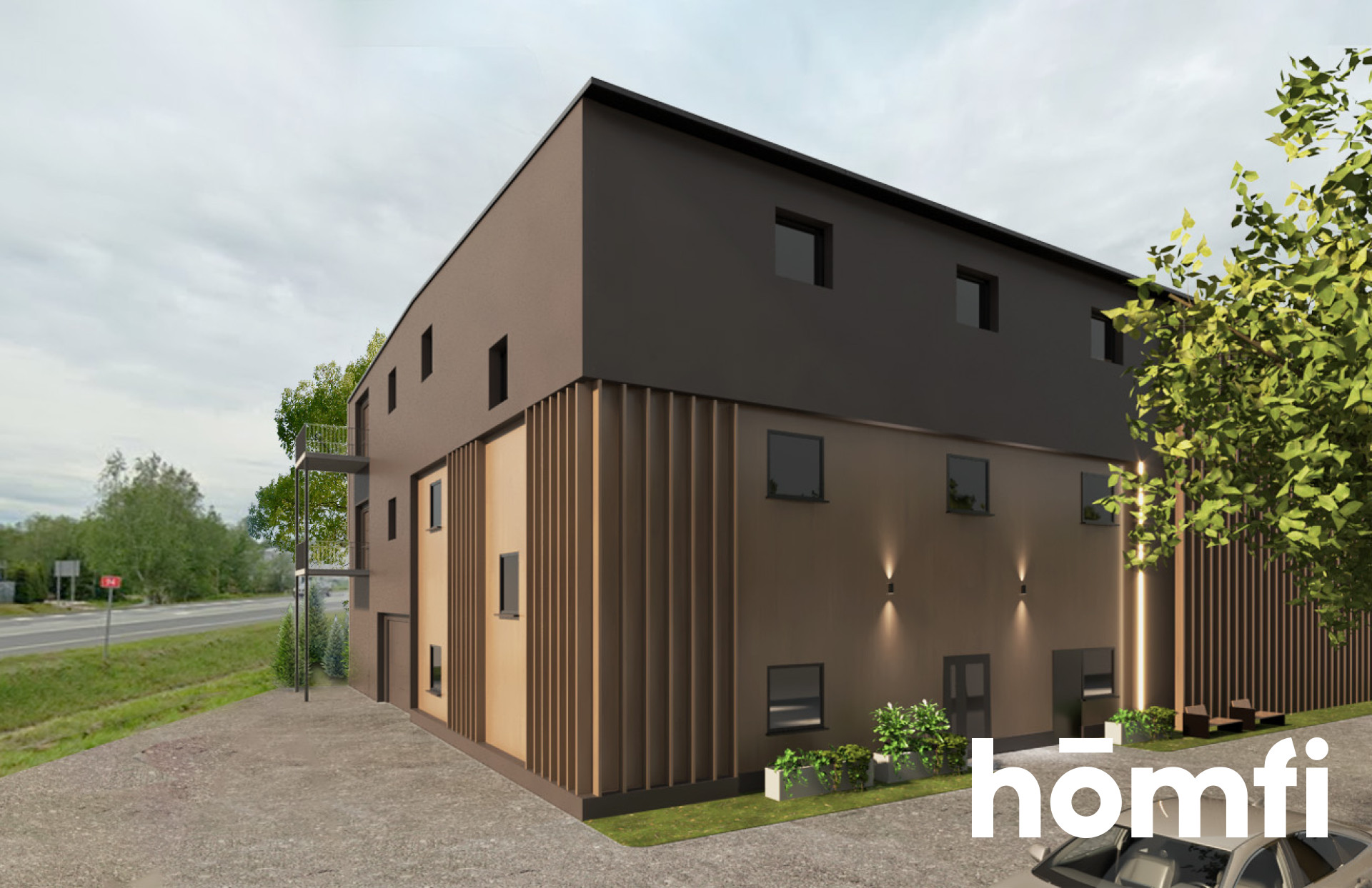 Plot with a construction project for a building of 1856m2, near the city of Krakow, Wieliczka - Commercial premises - Sale - Wielicki, Biskupice / Bodzanów