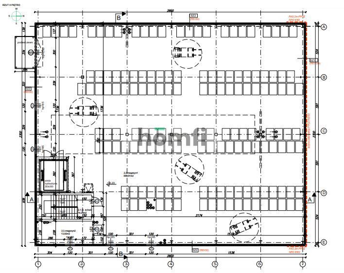 Plot with a construction project for a building of 1856m2, near the city of Krakow, Wieliczka - Commercial premises - Sale - Wielicki, Biskupice / Bodzanów