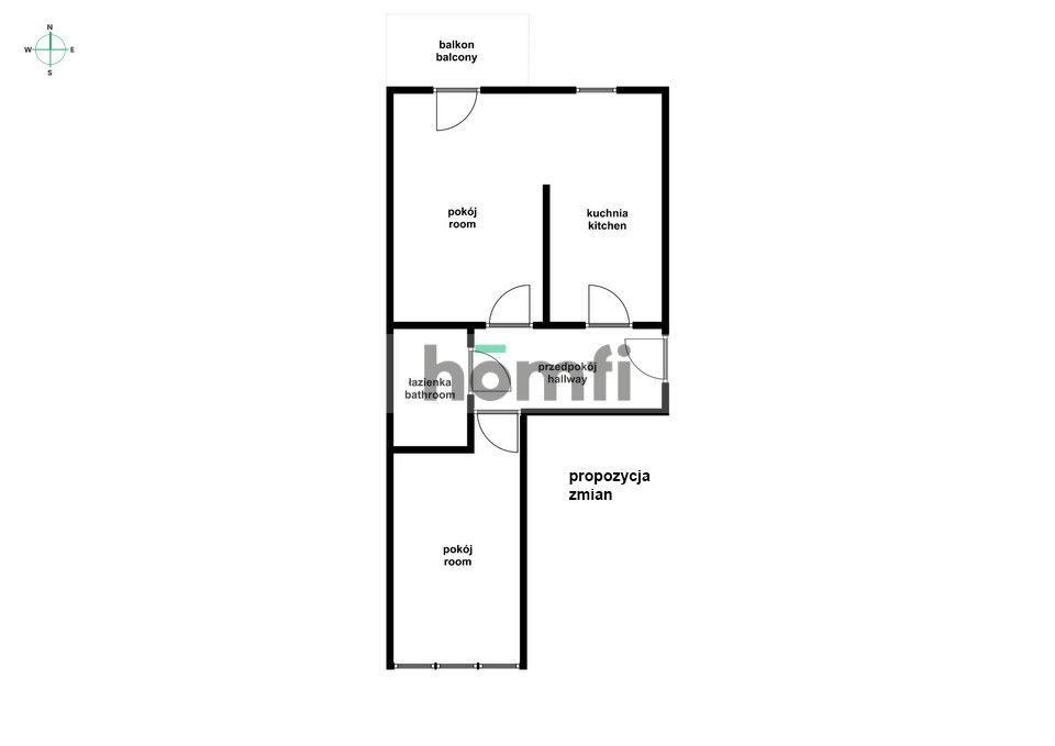 Komfortowe 2 pok z balkonem i garażem - Szczepin - Mieszkanie - Sprzedaż - Wrocław, Stare Miasto / Szczepin