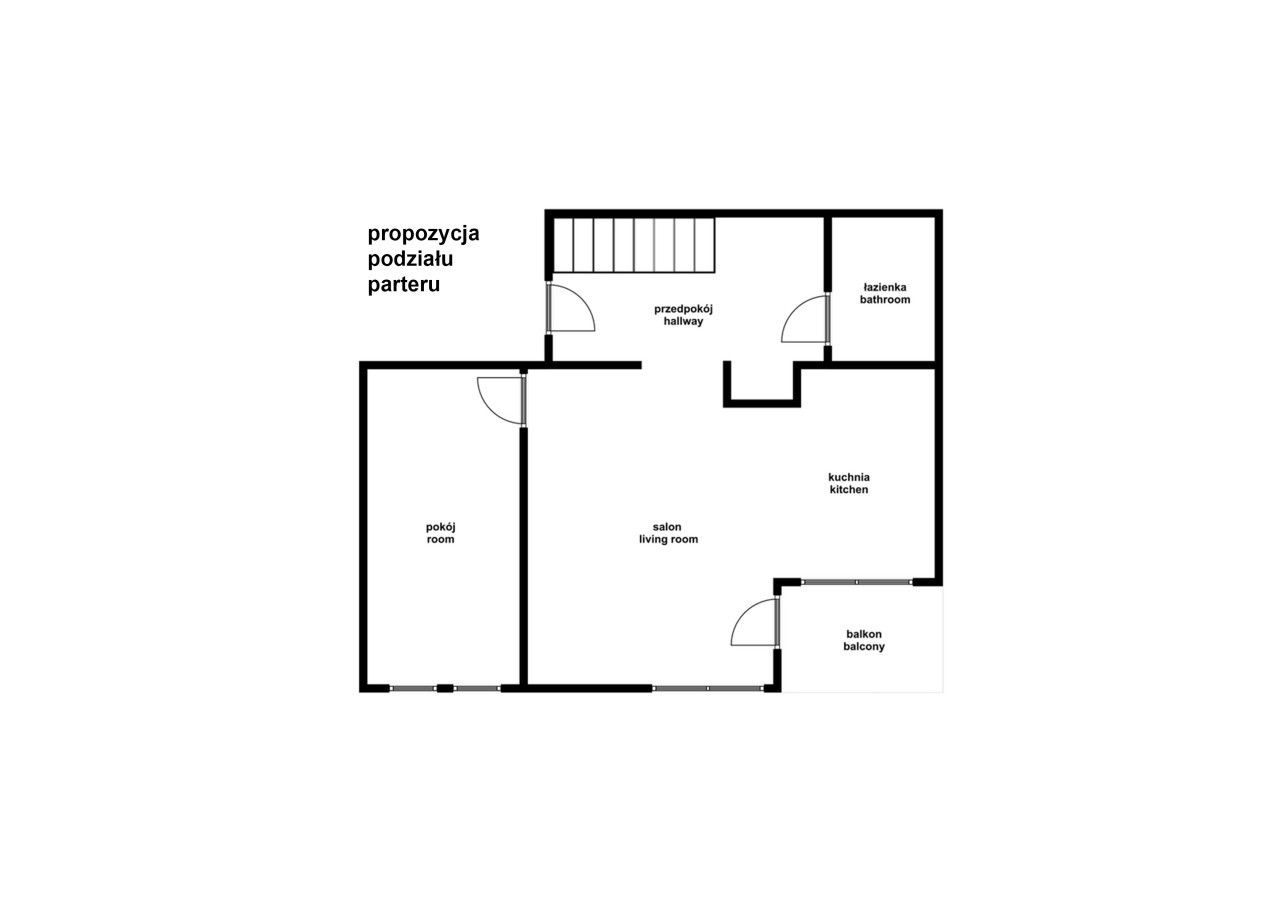 Sunny two-storey with balcony, garage and basement - Apartment - Sale - Wrocław, Fabryczna / Muchobór Wielki