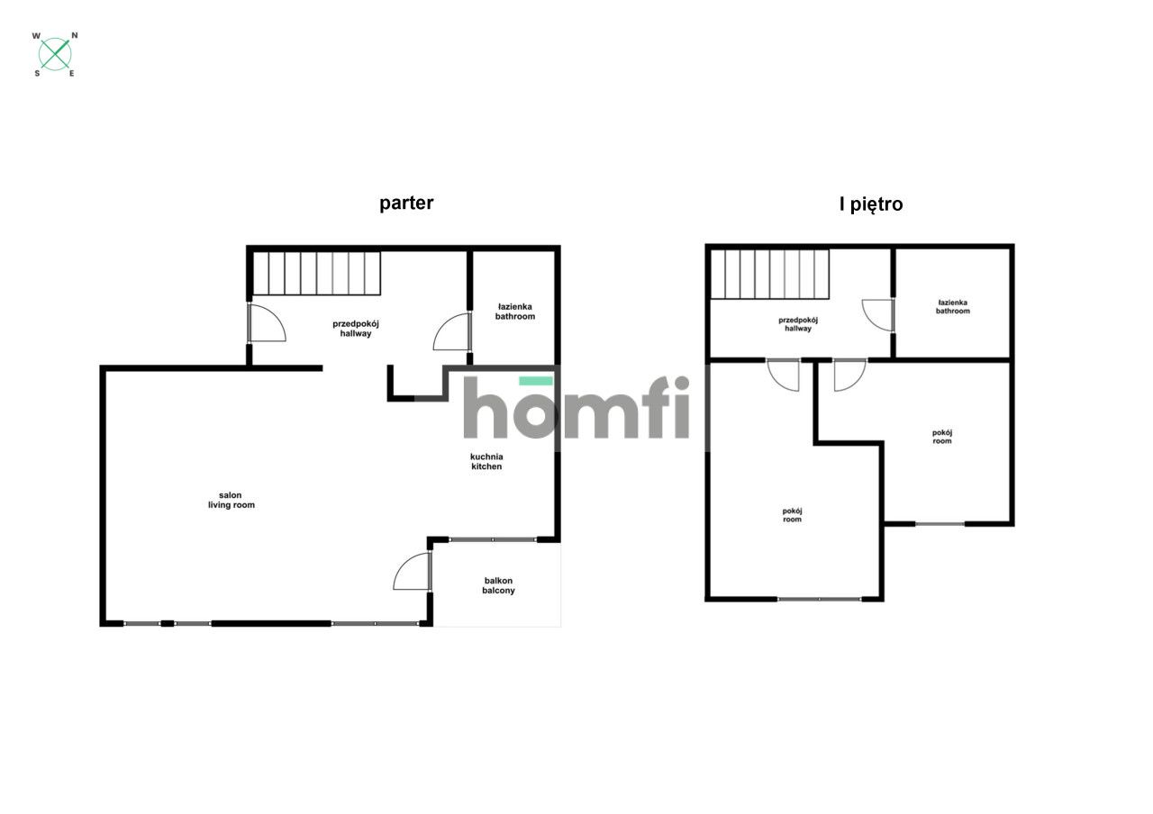 Sunny two-storey with balcony, garage and basement - Apartment - Sale - Wrocław, Fabryczna / Muchobór Wielki
