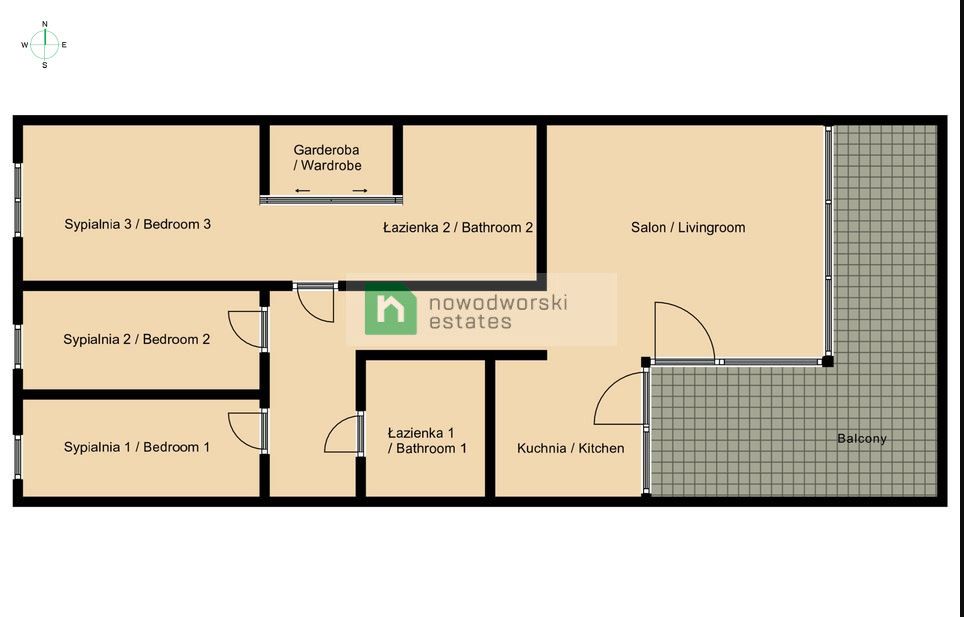 Wyjątkowe,nietuzinkowe,3pokojowe mieszkanie - Mieszkanie - Sprzedaż - Poznań, Grunwald