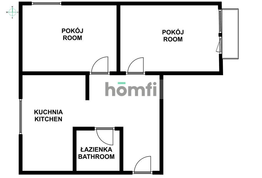 Opportunity - two bright and independent rooms at Śródka - Apartment - Sale - Poznań, Nowe Miasto / Śródka