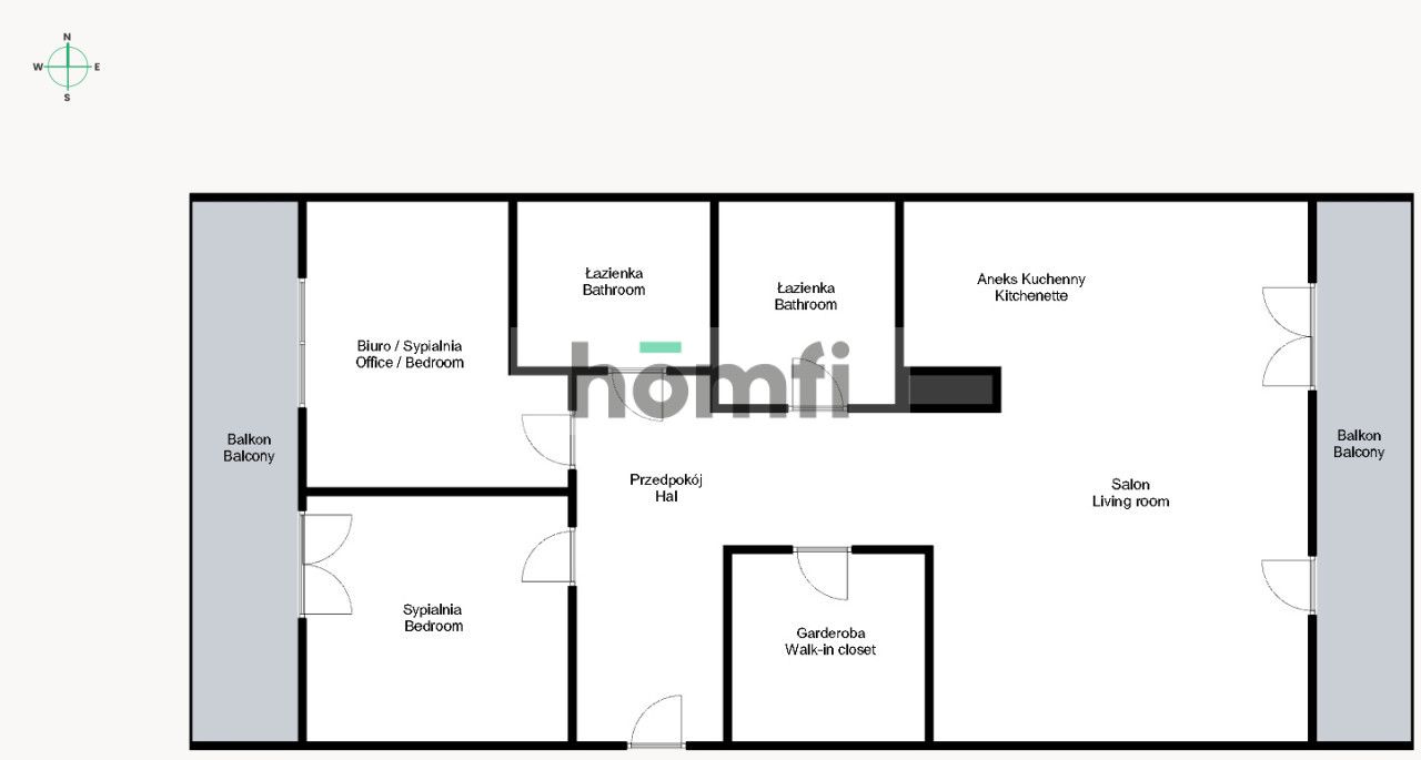 3-room apartment SMART at Legnicka street - Strzegomski Plac - Apartment - Sale - Wrocław, Stare Miasto / Szczepin