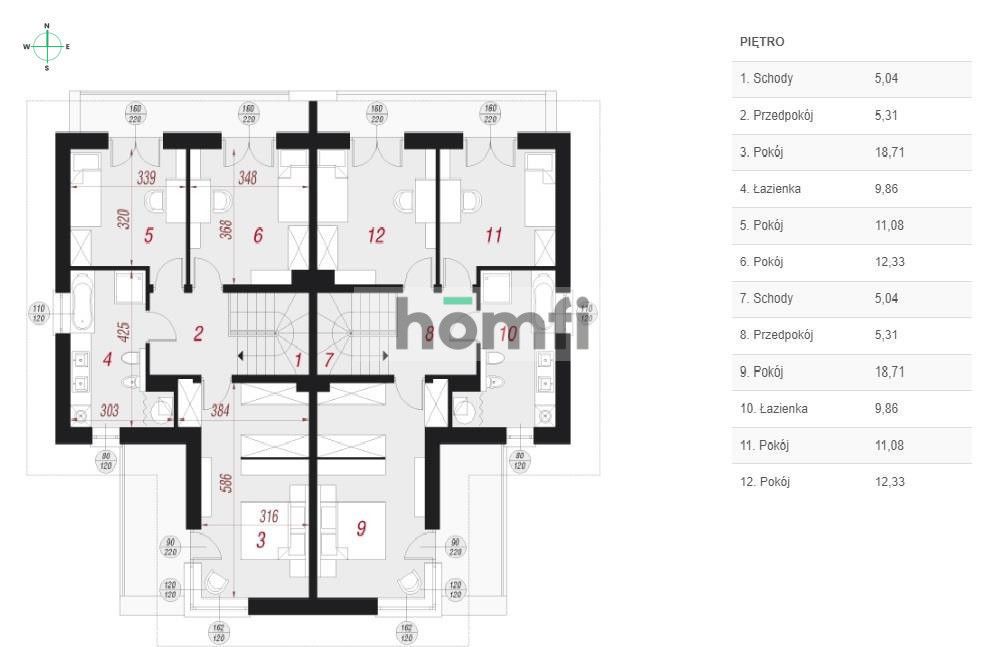 Dom bliźniak z tarasem, bez skosów - Dom - Sprzedaż - Radomski, Jedlińsk / Wielogóra