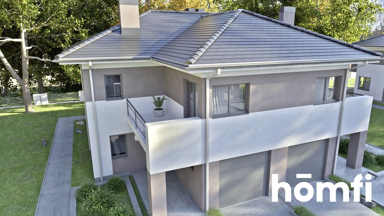 Dom bliźniak z tarasem, bez skosów - Dom - Sprzedaż - Radomski, Jedlińsk / Wielogóra