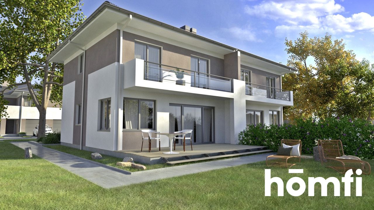 Dom bliźniak z tarasem, bez skosów - Dom - Sprzedaż - Radomski, Jedlińsk / Wielogóra