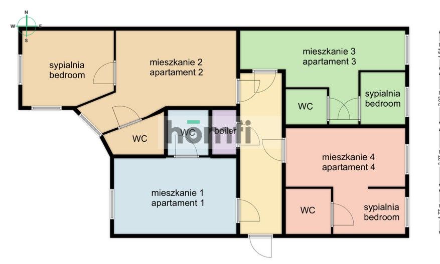 4 investment apartments in the center of Poznań - Apartment - Sale - Poznań, Stare Miasto