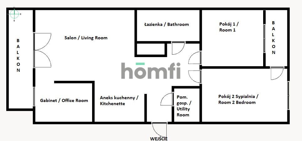 For sale three-room apartment 65,5m2 (Osiedle Europejskie, Ruczaj) - Apartment - Sale - Kraków, Ruczaj