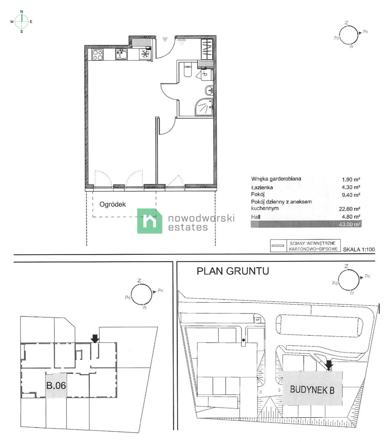 Osiedle Gardenia, Gdańsk, 2 pokoje z ogrodem - Mieszkanie - Sprzedaż - Gdańsk, Jasień