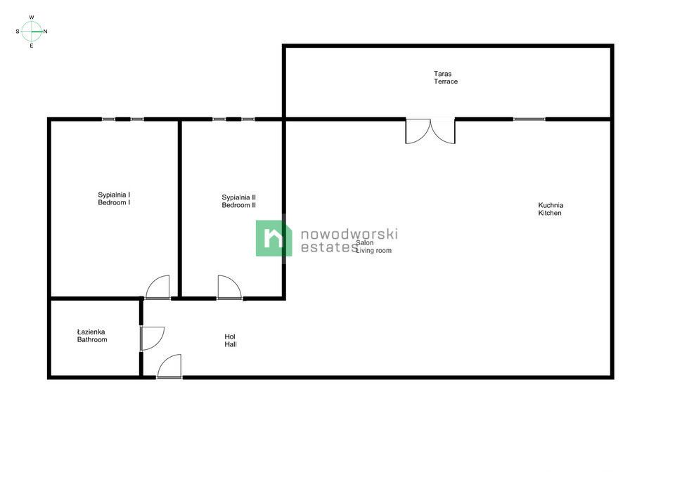 A beautiful three-room apartment with a terrace in Wieliczka - Apartment - Rent - Wielicki, Wieliczka