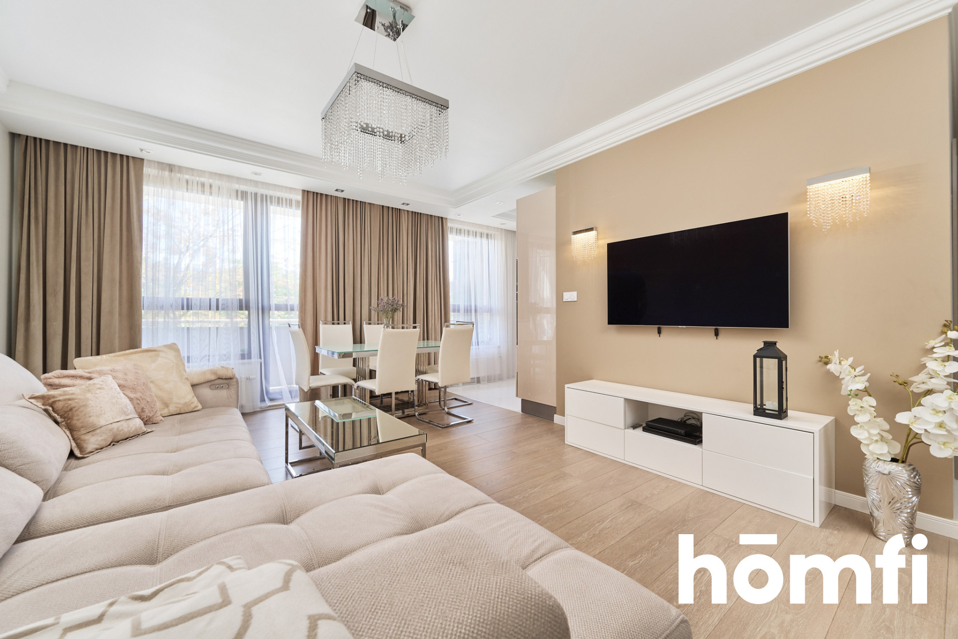 3 rooms apartment with 2 balconies in Odra Tower 4900 PLN - Apartment - Rent - Wrocław, Stare Miasto