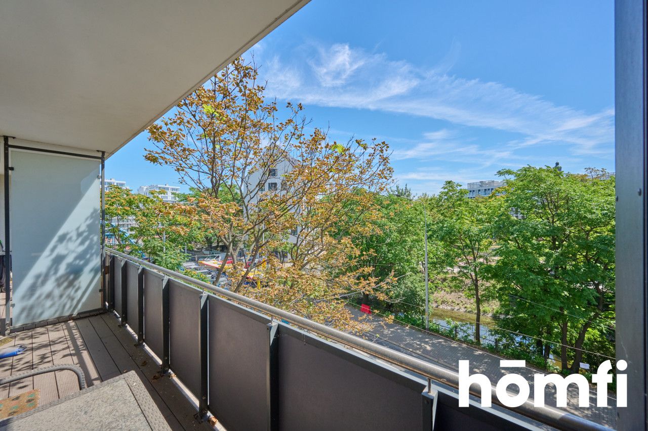 3 rooms apartment with 2 balconies in Odra Tower 4900 PLN - Apartment - Rent - Wrocław, Stare Miasto