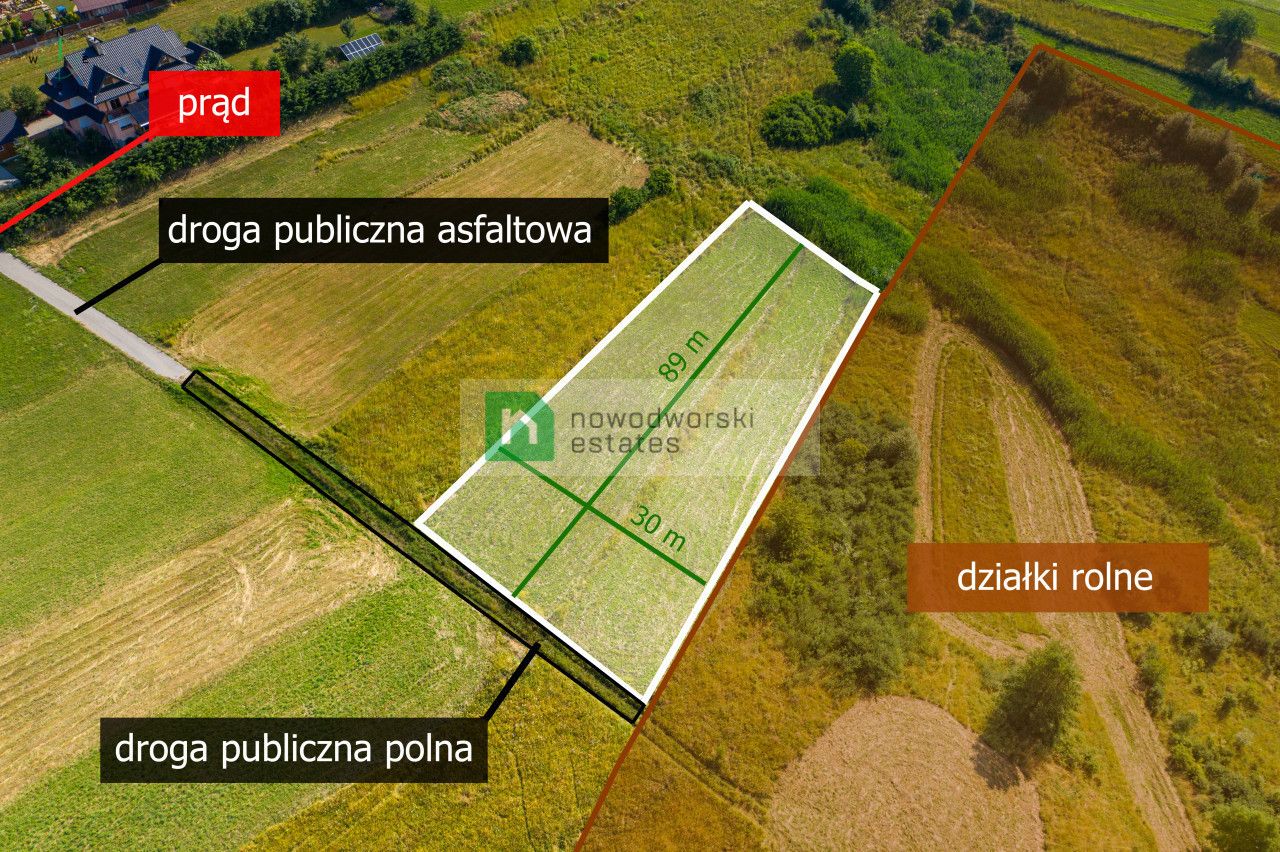 Widok na jezioro i Tatry - niezagrożony :) - Działka - Sprzedaż - Nowotarski, Nowy Targ / Szlembark