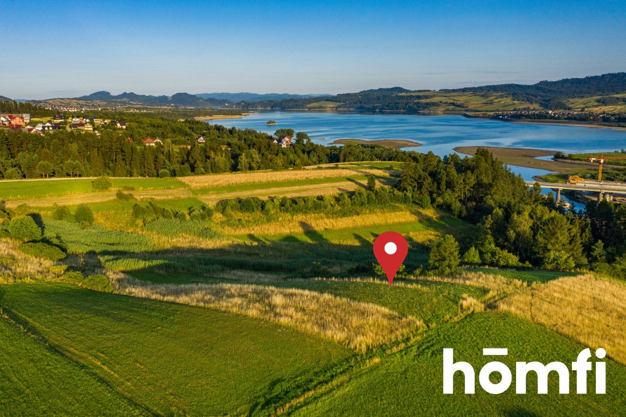 Widok na jezioro i Tatry - niezagrożony :) - Działka - Sprzedaż - Nowotarski, Nowy Targ / Szlembark