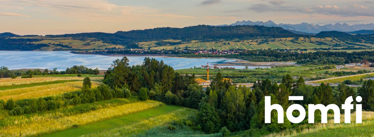 Widok na jezioro i Tatry - niezagrożony :) - Działka - Sprzedaż - Nowotarski, Nowy Targ / Szlembark