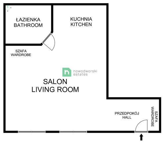 Wyposażone nowe studio 23,5m2 w centrum Krakowa - Mieszkanie - Sprzedaż - Kraków, Śródmieście / Stare Miasto