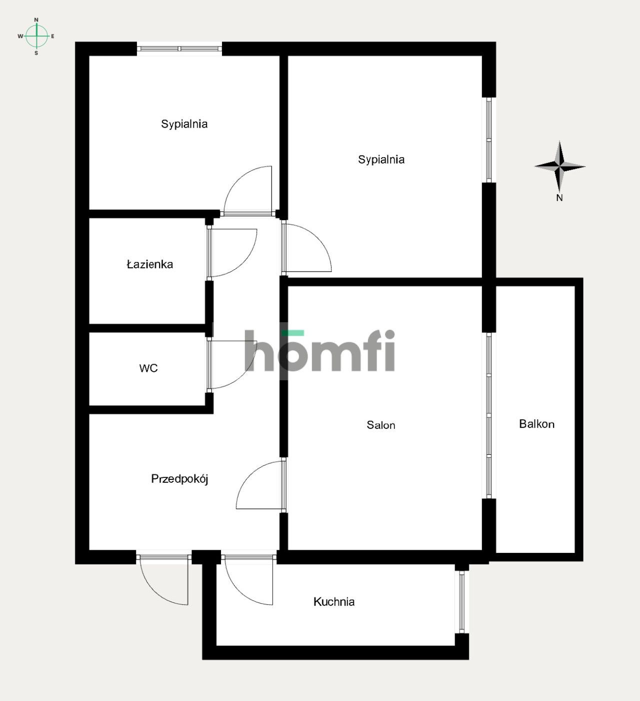 3-pok. Mieszkanie | Os.Kombatantów | Mistrzejowice - Apartment - Rent - Kraków, Nowa Huta / Mistrzejowice
