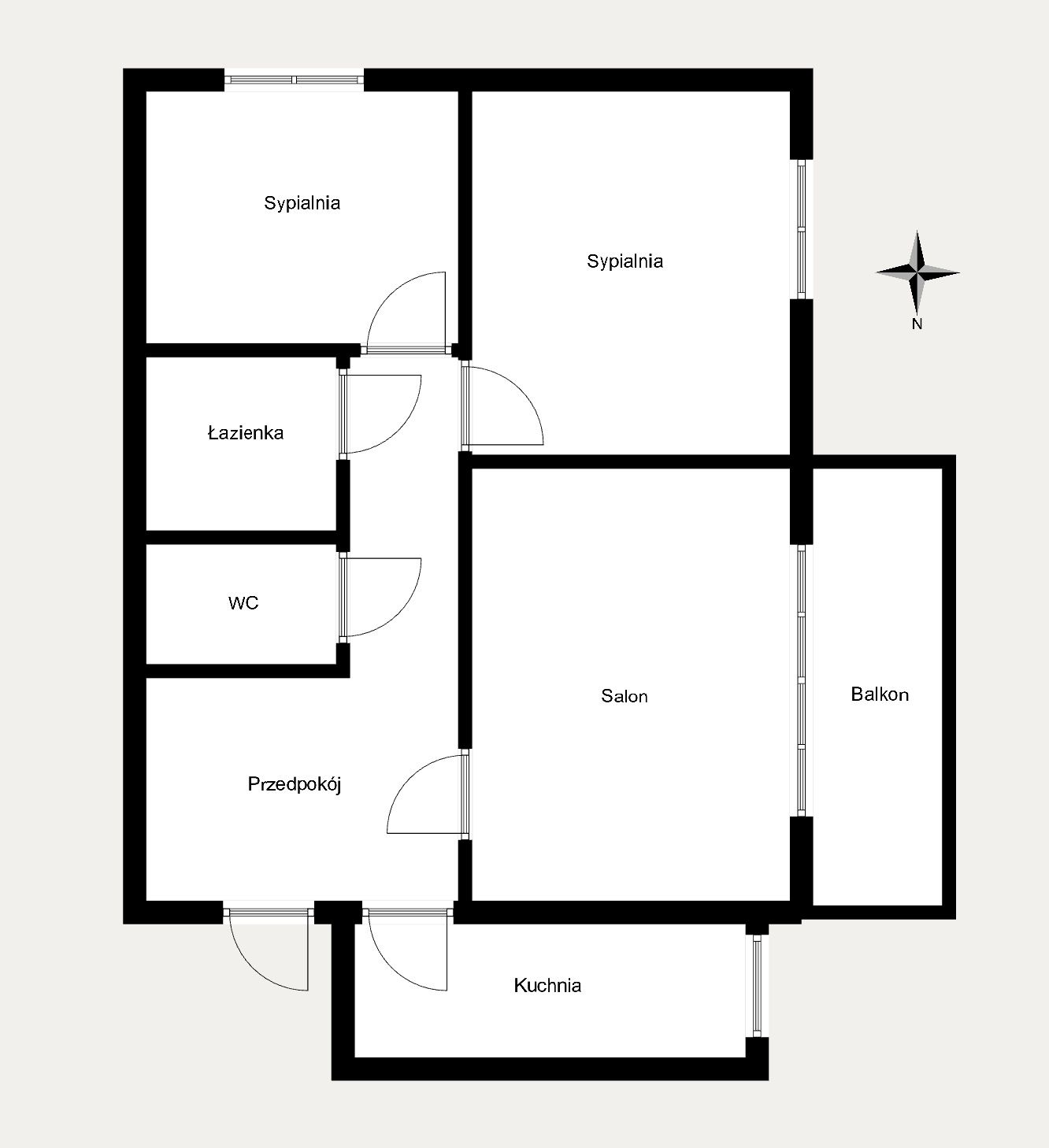 3-pok. Mieszkanie | Os.Kombatantów | Mistrzejowice - Apartment - Rent - Kraków, Nowa Huta / Mistrzejowice