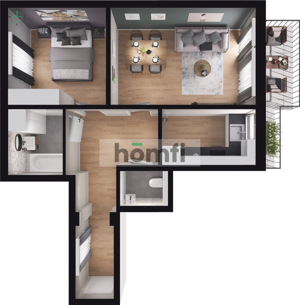 2pokojowe komfortowe mieszkanie do własnej aranżacji - Mieszkanie - Sprzedaż - Lublin, Czuby Południowe