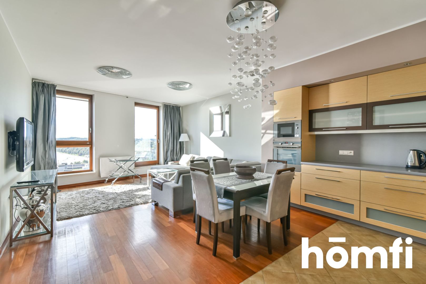 Fully furnished Sea Towers apartment with 2 rooms - Apartment - Rent - Gdynia, Śródmieście