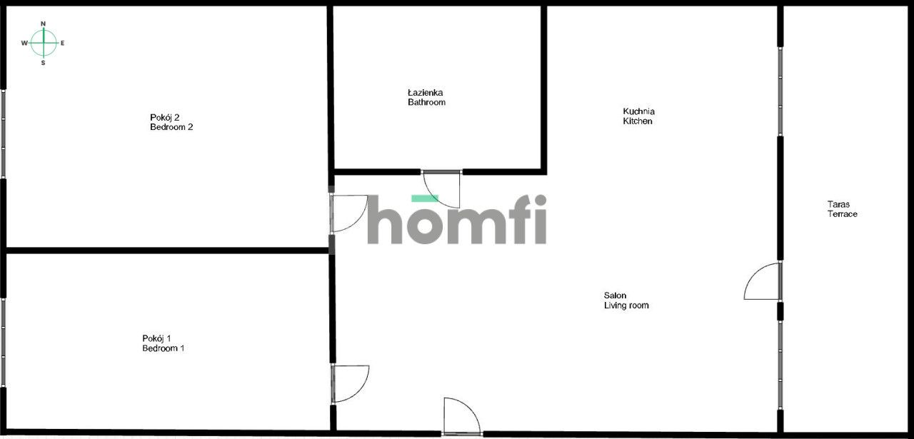 3pokojowe, rozkładowe mieszkanie z dużym tarasem - Mieszkanie - Wynajem - Wrocław, Krzyki / Jagodno