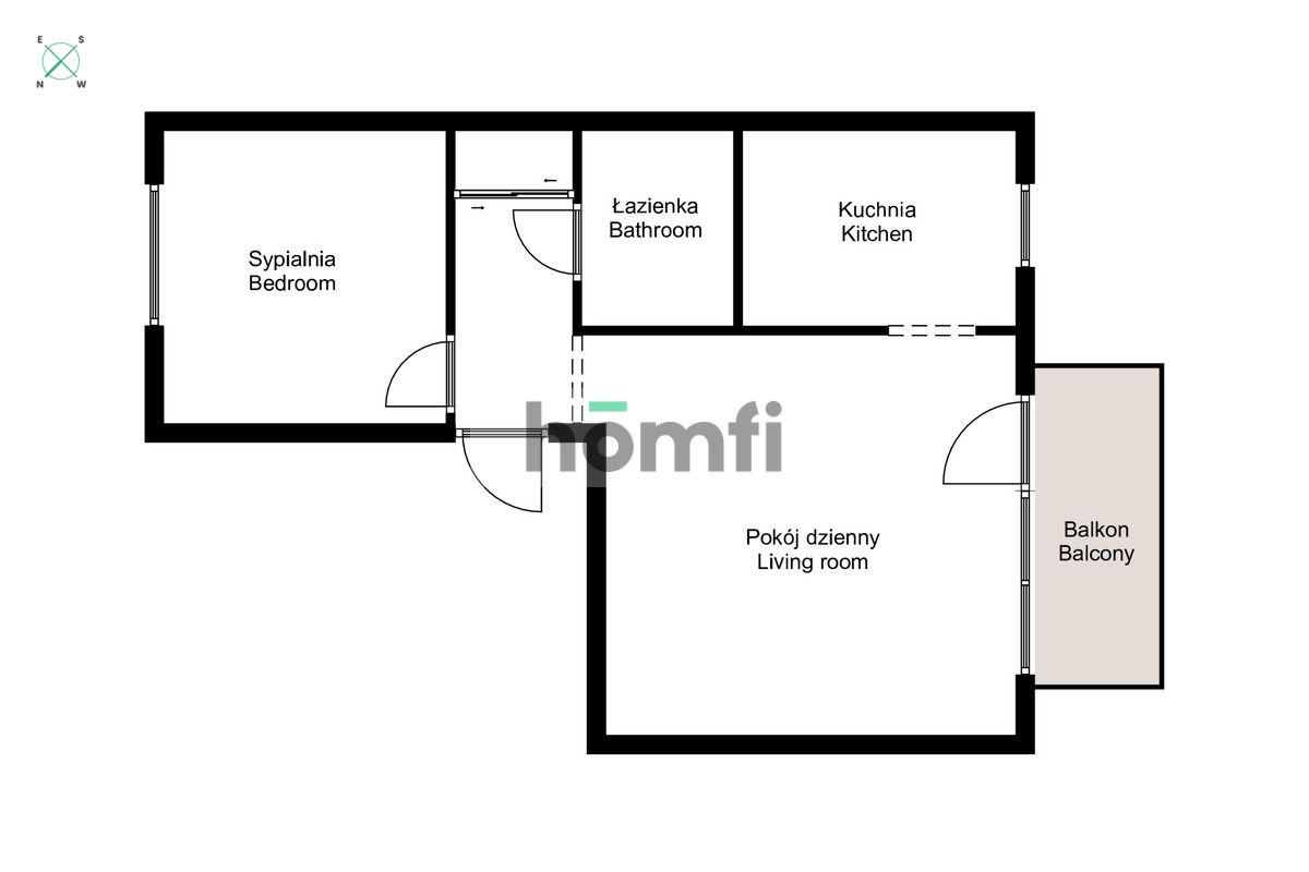 Przytulne 2 pokoje w otoczeniu zieleni - Mieszkanie - Sprzedaż - Gdynia, Demptowo