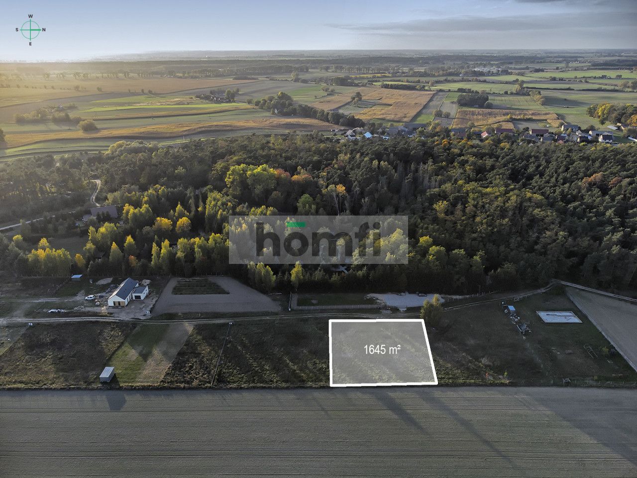 A construction plot of 1645 m2 in Mieściska for sale - Ділянка - Продаж - Szamotulski, Duszniki / Mieściska