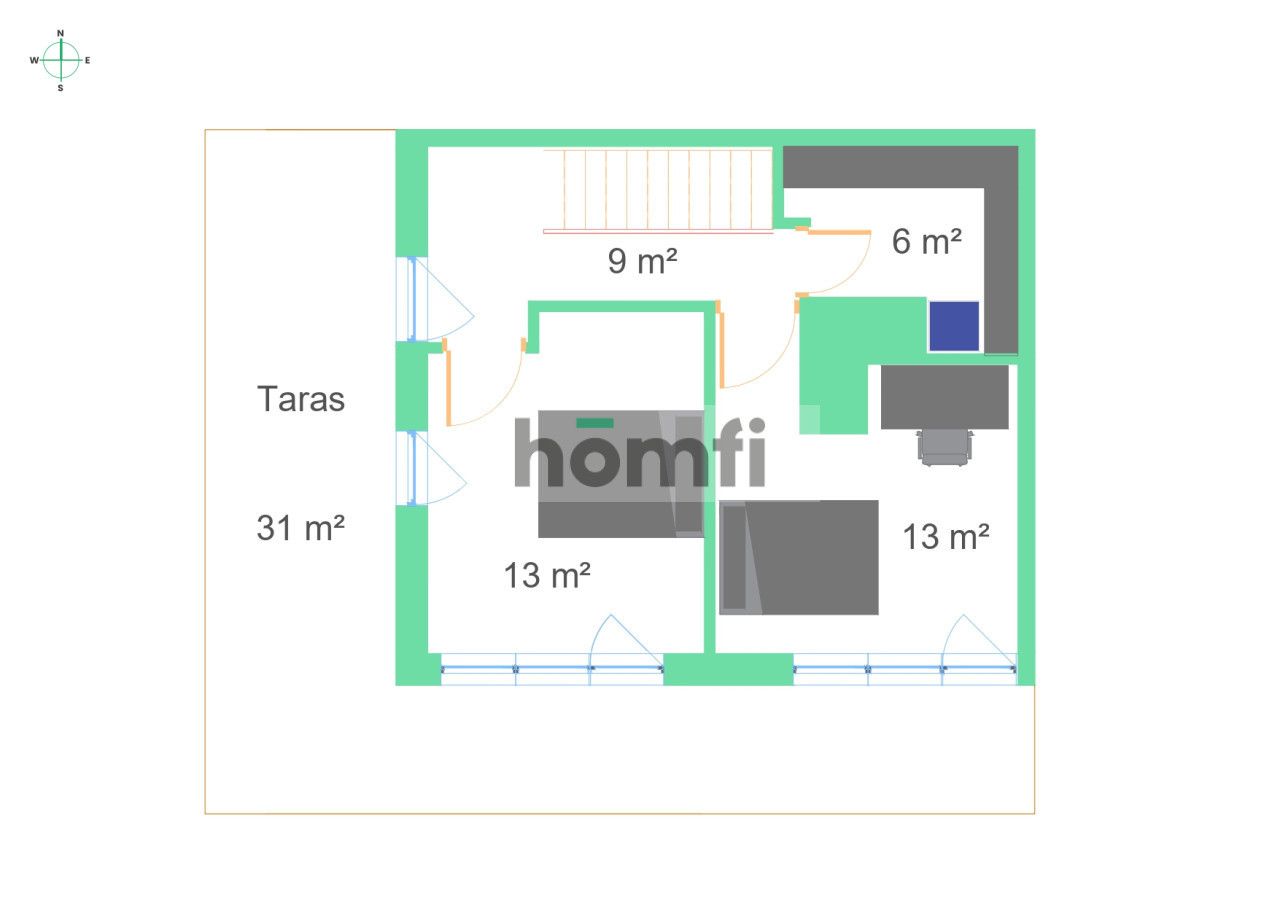 Air-conditioned 3-room apt. Stabłowice with 2 terraces and garage - Apartment - Rent - Wrocław, Fabryczna / Stabłowice