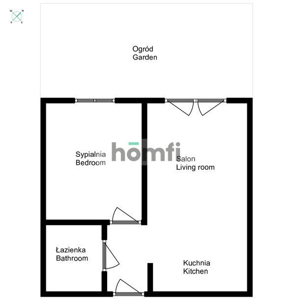 2 pokoje ogródek Centrum ul. Jedności Narodowej - Mieszkanie - Sprzedaż - Wrocław, Śródmieście