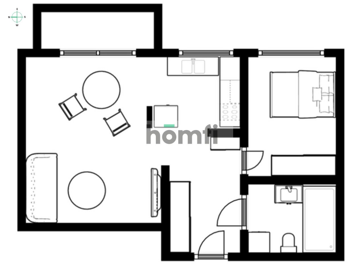 Apartament Premium Azymut 2 pokoje, garaż, balkon - Mieszkanie - Wynajem - Gdynia, Mały Kack