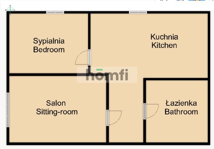 A 2-room apartment with a view for rent - Apartment - Rent - Kraków, Podgórze / Prokocim