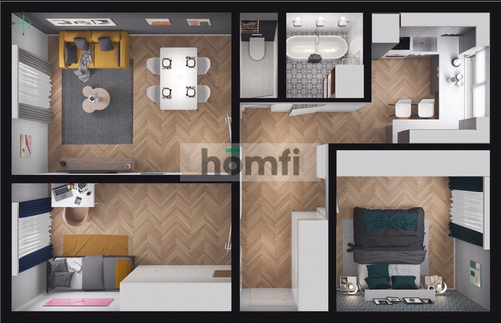 FOR SALE 3-ROOM APARTMENT IN THE CENTER OF RZESZÓW - Apartment - Sale - Rzeszów, Tysiąclecia