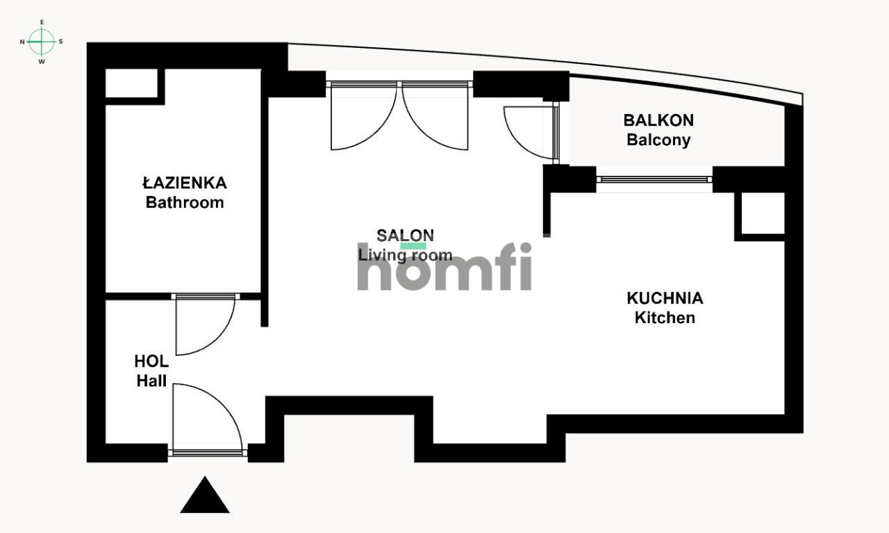 Studio with a view of the Monastery of Camaldolese - Apartment - Sale - Kraków, Ruczaj