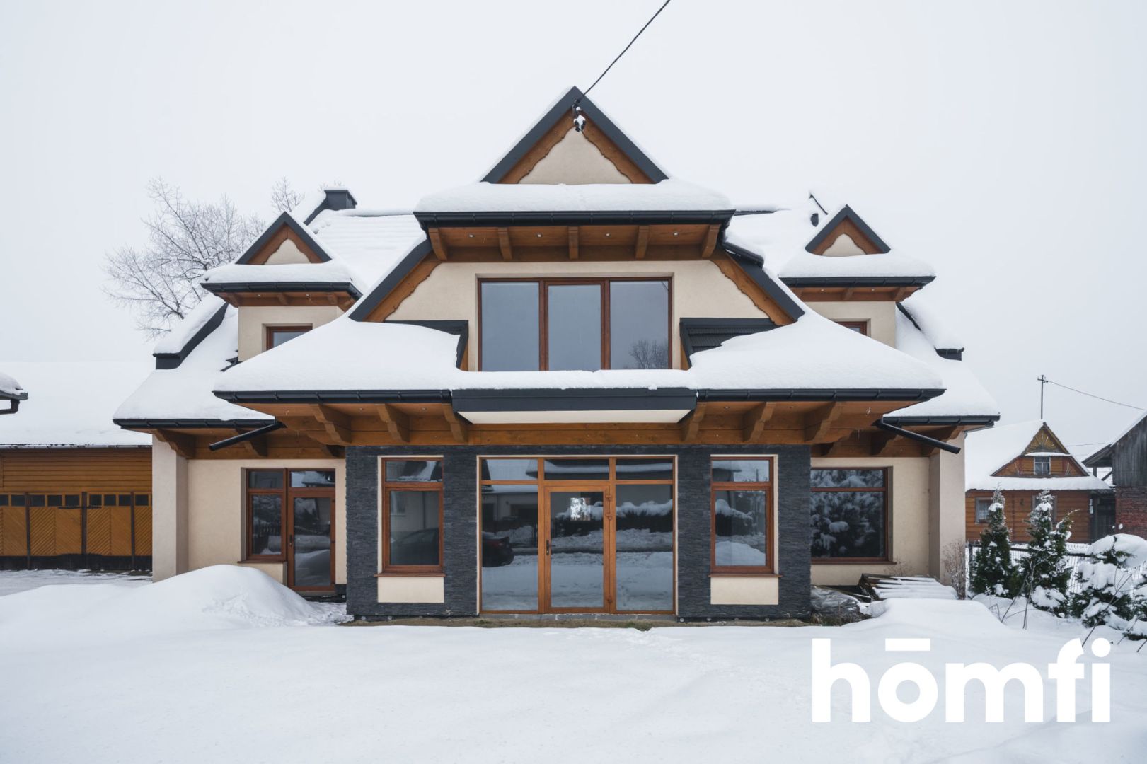 Dom z lokalem użytkowym na parterze, Podczerwone obok Zakopane i Czarny Dunajec - Dom - Sprzedaż - Nowotarski, Czarny Dunajec / Podczerwone